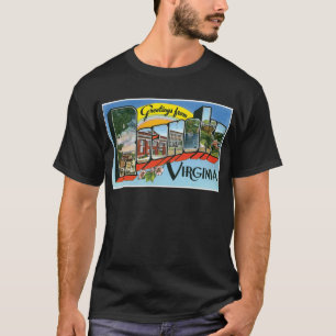 T-shirt Salutations de Roanoke, Virginie ! Carte postale r