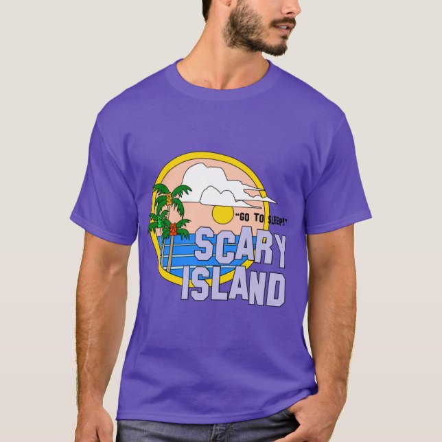 T-shirt Salutations de Scary Islandhe Peach Fuzz (Devant)