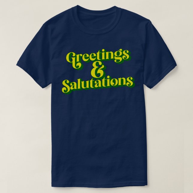 T-shirt Salutations de voeux (Design devant)