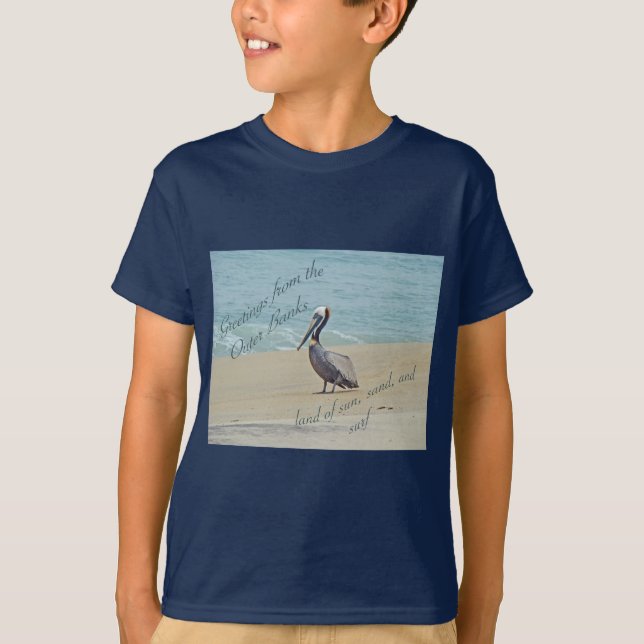 T-shirt Salutations des banques extérieures OBX NC (Devant)