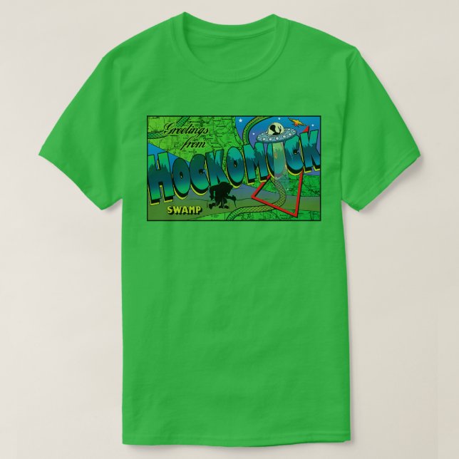 T-shirt Salutations Du Marais Hockomock (Design devant)