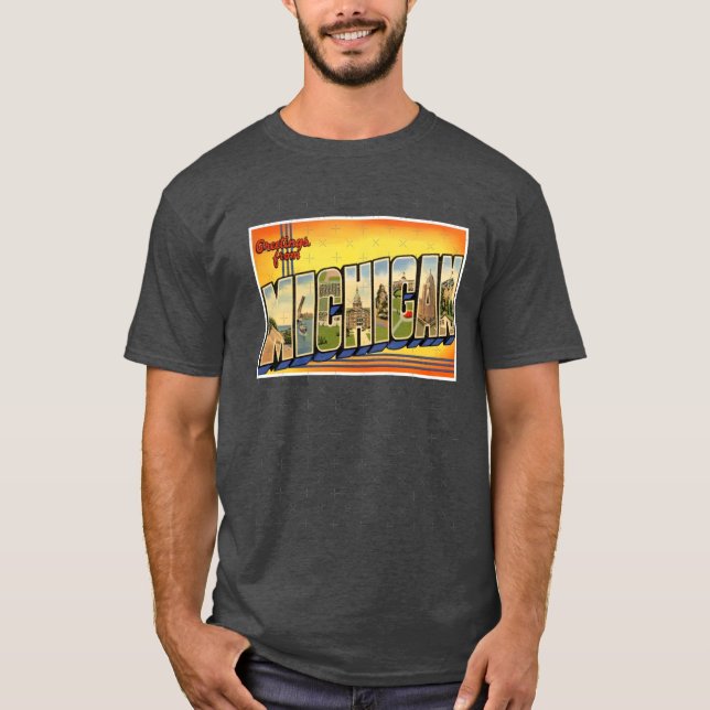 T-shirt Salutations du Michigan (Devant)