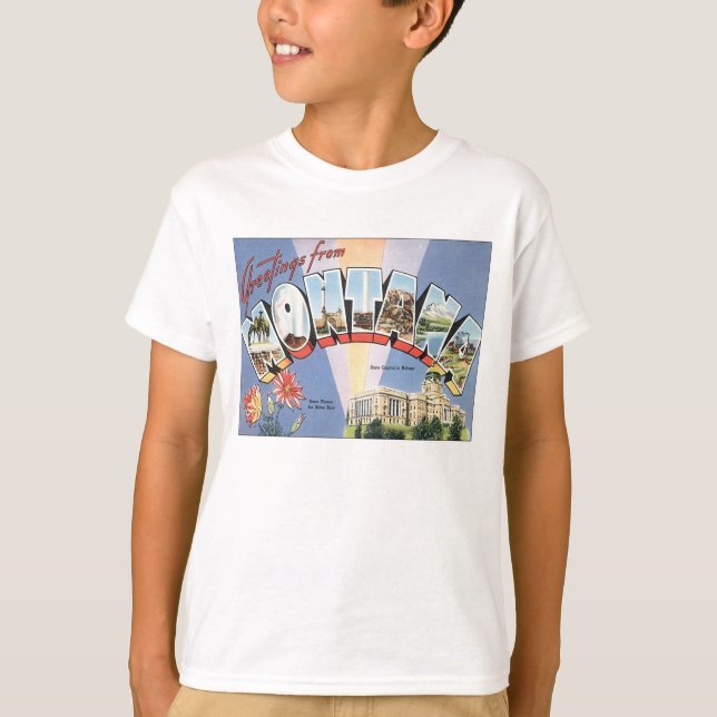 T-shirt Salutations du Montana (Devant)