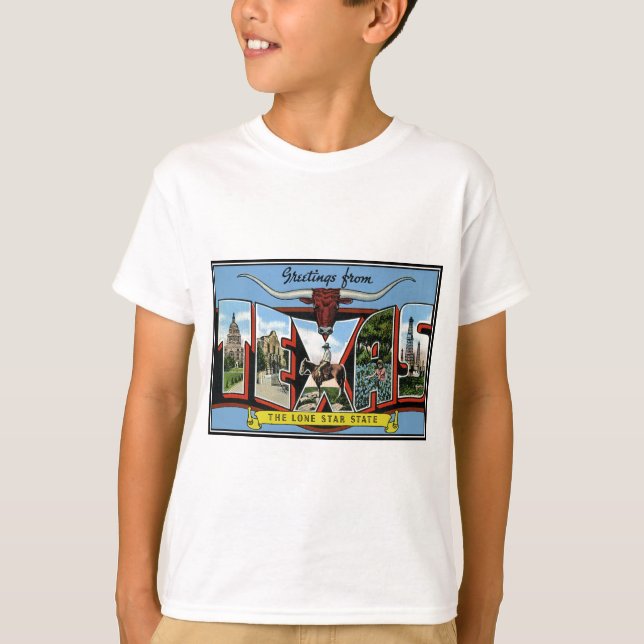 T-shirt Salutations du Texas texas.Produits (Devant)
