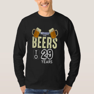 T-shirt Salutations Et Bières À 29 Ans 29E Anniversaire Dr