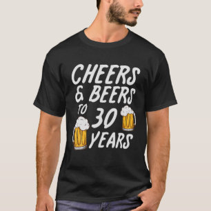 T-shirt Salutations Et Bières À 30 Ans - 30E Anniversaire