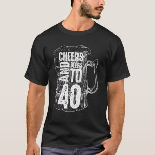 T-shirt Salutations Et Bières À 40 Anniversaire 40ème Anni