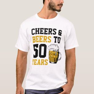 T-shirt Salutations et bières à 50 ans 50e anniversaire