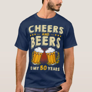 T-shirt Salutations Et Bières À Mes 50 Ans 50ème Anniversa