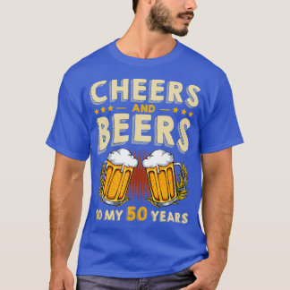 T-shirt Salutations Et Bières À Mes 50 Ans 50ème Anniversa