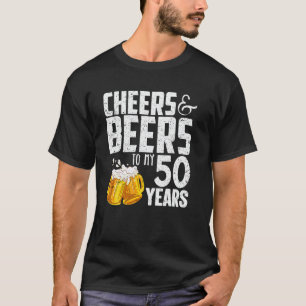 T-shirt Salutations Et Bières À Mes 50 Ans 50ème Anniversa
