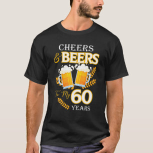 T-shirt Salutations Et Bières À Mes 60 Ans 60E Anniversair