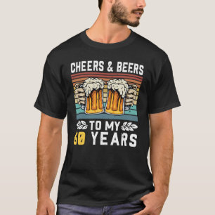 T-shirt Salutations Et Bières À Mes 60 Ans 60ème Anniversa