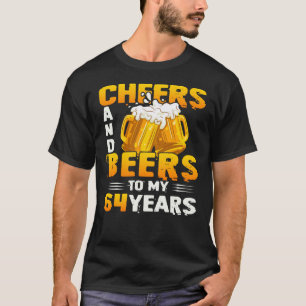 T-shirt Salutations Et Bières À Mes 64 Ans 64e Anniversa