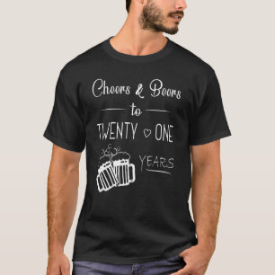 T-shirt Salutations Et Bières À Mon 21 Ans Cele 21E Annive