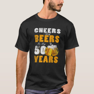 T-shirt Salutations Et Bières À Mon 50E Anniversaire De 50