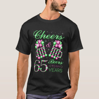 T-shirt Salutations Et Bières À Mon 65E Anniversaire De 65