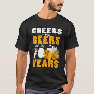 T-shirt Salutations Et Bières À Mon 70E Anniversaire De 70