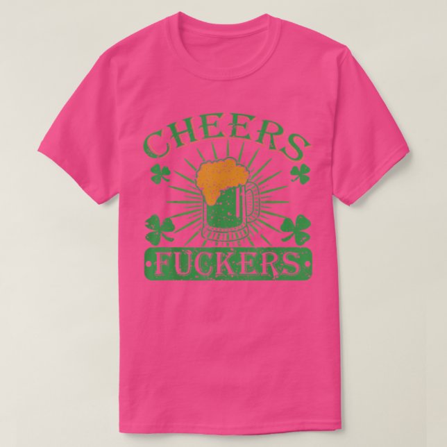 T-shirt Salutations Fuckers Funny Jour de la Saint Patrick (Design devant)