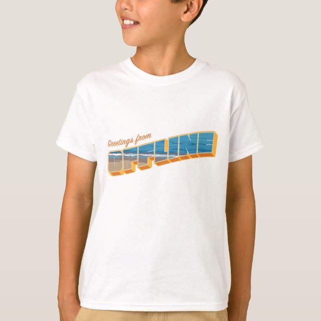 T-shirt Salutations hors ligne (Devant)