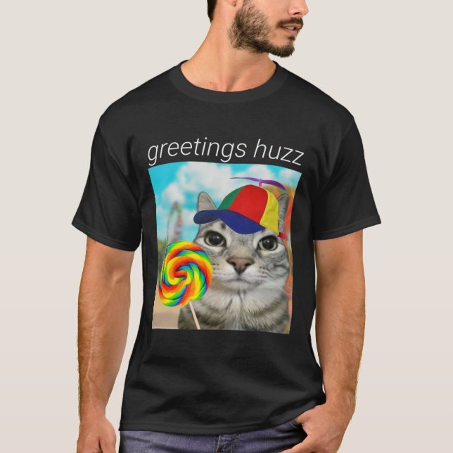 T-shirt Salutations Huzz Funny Gen Z Gen Alpha Slang Mème (Devant)