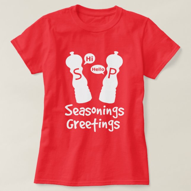 T-shirt Salutations Seasoning (Design devant)