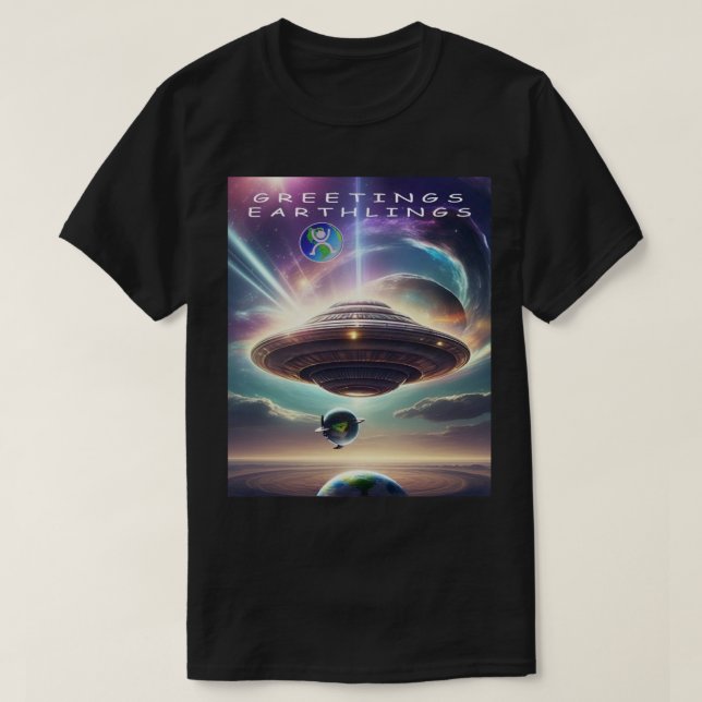 T-Shirt SALUTATIONS TERRIENS (Design devant)