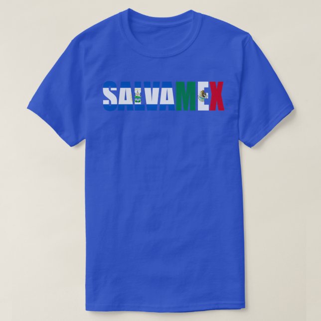 T-shirt SalvaMex Patrimoine mexicain salvadorien (Design devant)