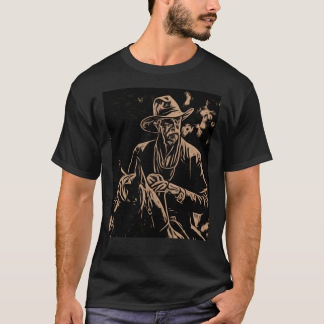 T-shirt Sam Elliot As Shea Brennan 1883 yellowstone Classi (Devant)