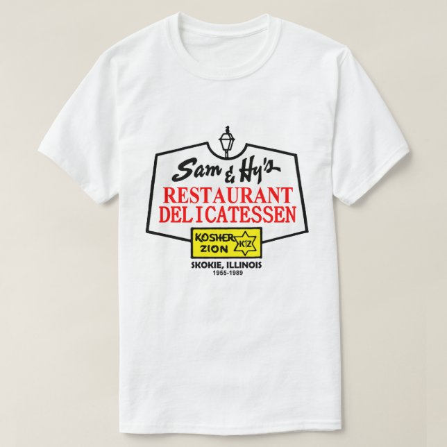 T-shirt Sam & Hy's Restaurant Deli, Skokie, IL (Design devant)
