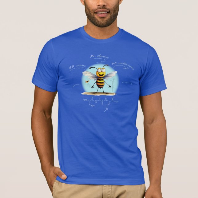 T-shirt SAM peptide, Bee-9 avec texte personnalisé, foncé (Devant)