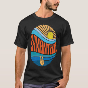 T-shirt Samantha Coucher de soleil Vintage Samantha Tee Su