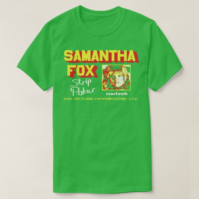 T-SHIRT SAMANTHA FOX POKER (Design devant)