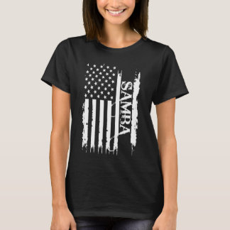 T-shirt Samba États-Unis déprimés avec le drapeau américai