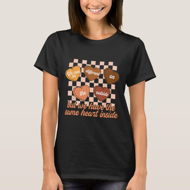 T-shirt Same Heart Mois de l'histoire des Noirs Bonbon à c (Devant)