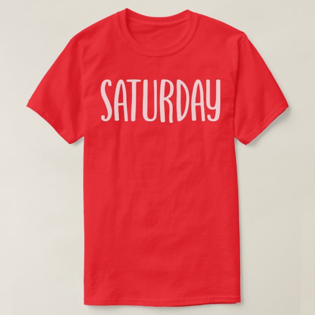T-shirt samedi (Design devant)