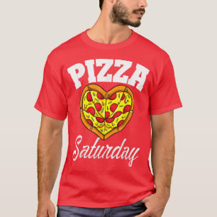 T-shirt Samedi Pizza Night Drôle Pizza Lover Restauration 