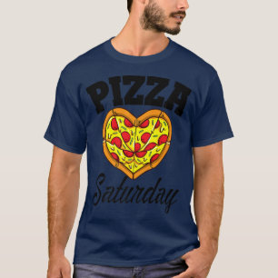 T-shirt Samedi Pizza Night Drôle Pizza Lover Restauration