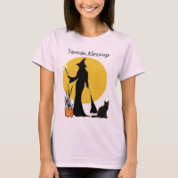 Samhain Moon Witch-T-Shirt