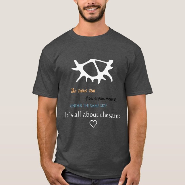 T-shirt Samisk inspiration il`s à peu près la même! (Devant)