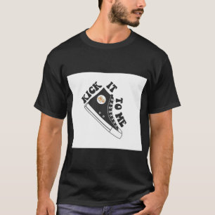 T-shirt Sammy Rae Le frappe sur moi noir & blanc Pa de