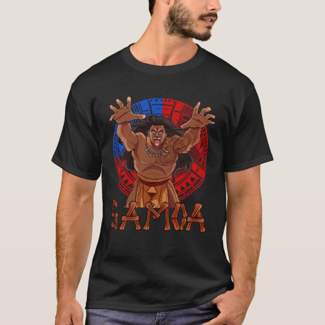 T-shirt Samoan Pride Samoa Drapeau Culture polynésienne Ha (Devant)