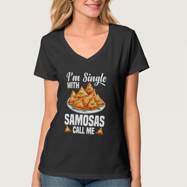 T-shirt Samosas Lover Indien nourriture indienne repas fra (Devant)