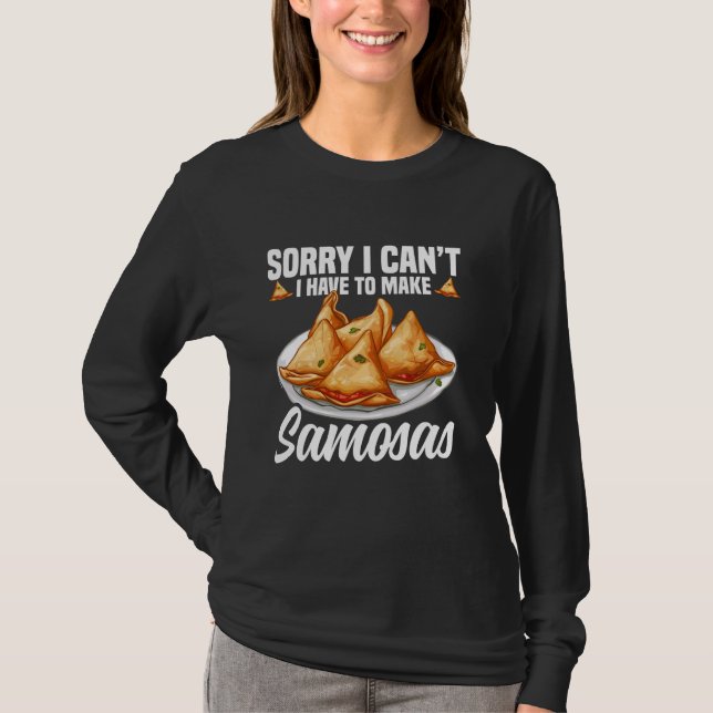 T-shirt Samosas Maker Samosa Foodie de nourriture indienne (Devant)
