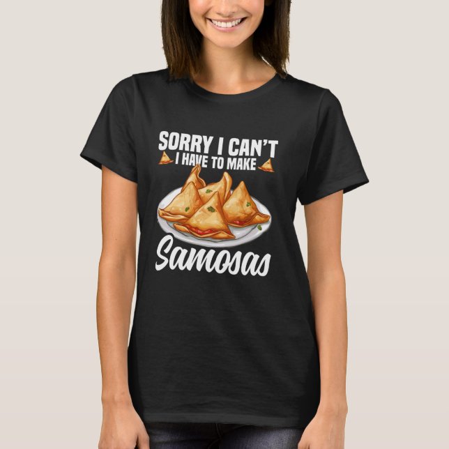 T-shirt Samosas Maker Samosa Foodie de nourriture indienne (Devant)