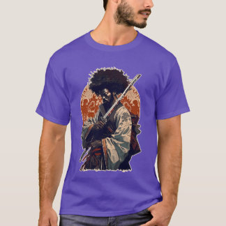 T-shirt Samouraï AfroAméricain 1