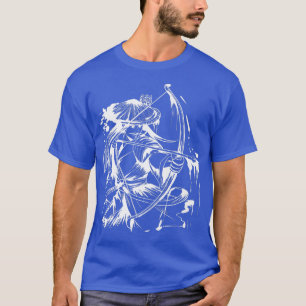 T-shirt Samouraï Art Imprimé Rétro Japonais Bushido Archer