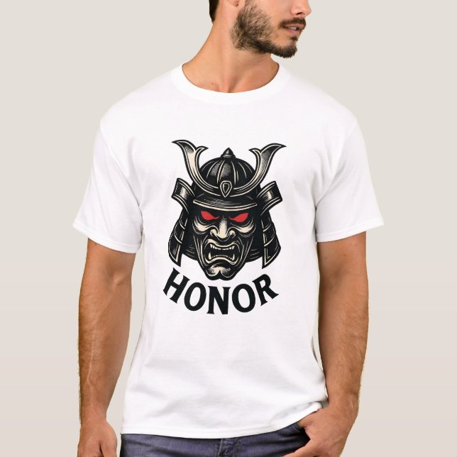 T-Shirt Samouraï Courage et Honneur (Devant)