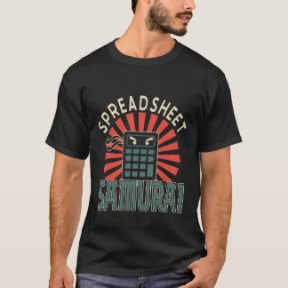 T-shirt Samouraï du tableur de jeu de mots comptable