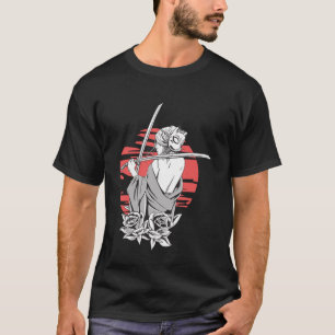 T-shirt Samouraï fille et japonaise samouraï fille avec le